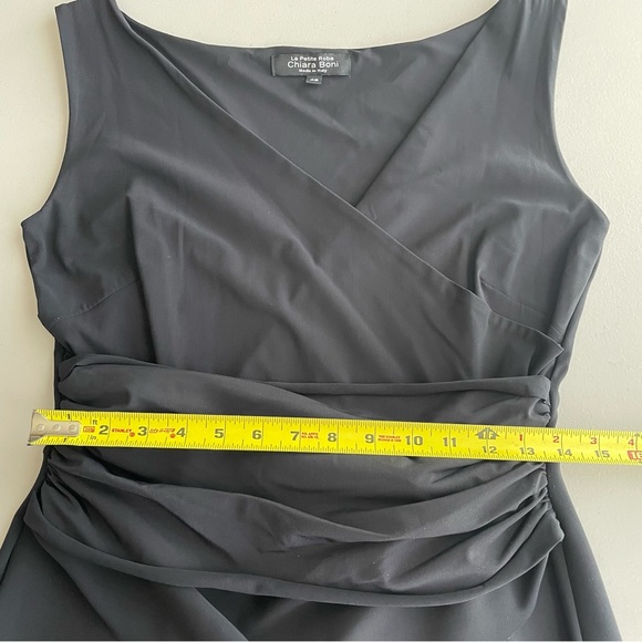 CHIARA BONI La Petite Robe Sleeveless Above-Knee Black Dress Women’s Size 16 - Picture 10 of 10